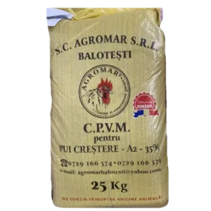 agromar concentrate / c.p.v.m. pui crestere (30 zile sacrificare) a2 35 % farin, 25kg