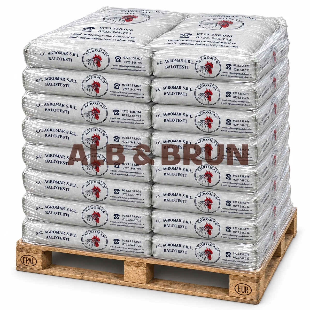 AGROMAR - Concentrate / C.P.V.M. pui starter (0-30 zile) A1 40 % farin, 25kg - PALET tona