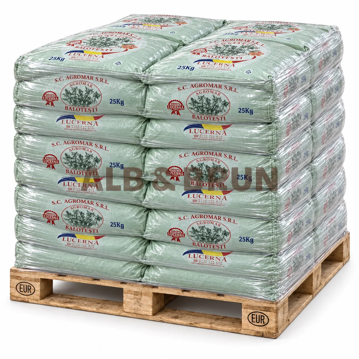 AGROMAR - Furaje / Lucerna granulata, 25kg - PALET tona