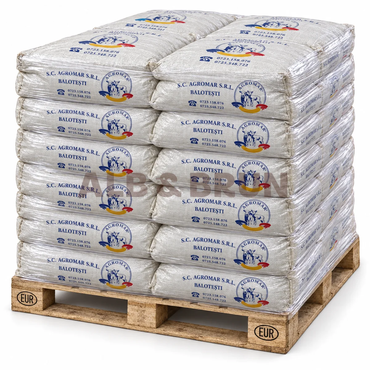 AGROMAR - Furaje / Nutret combinat ovine / caprine lactatie granulat, 25kg - PALET tona
