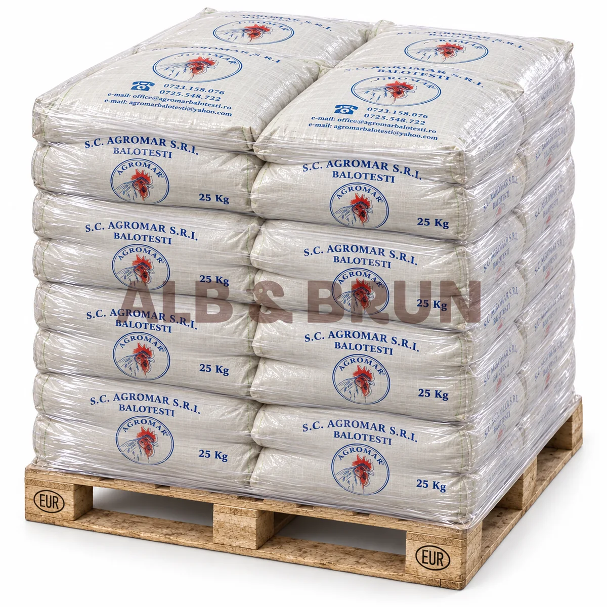 AGROMAR - Furaje / Nutret combinat pui starter, Pb 22%, (0-30 zile), 25kg - PALET tona