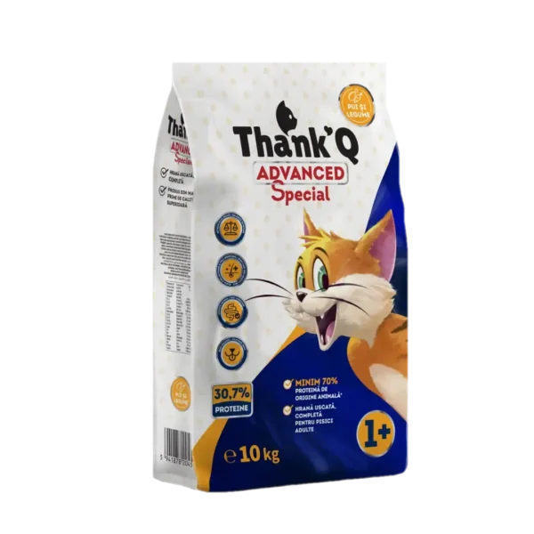 hrana pisici thank q advanced special 10kg pui