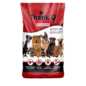 thank q standard hrana uscata pentru caini cu aroma de sunca, 10kg
