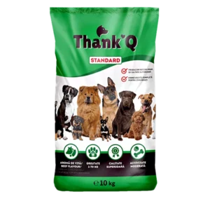 thank q standard hrana uscata pentru caini cu aroma de vita, 10kg