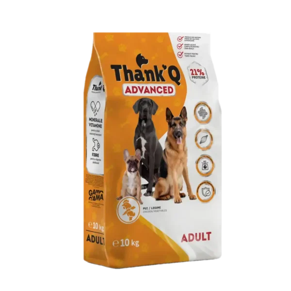 hrana caini thank q advanced adult 10kg pui