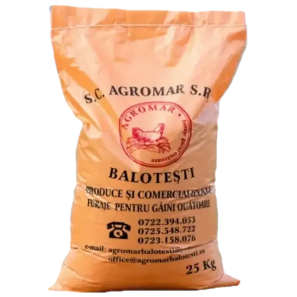 agromar furaje / nutret combinat gaini ouatoare farin, 25kg
