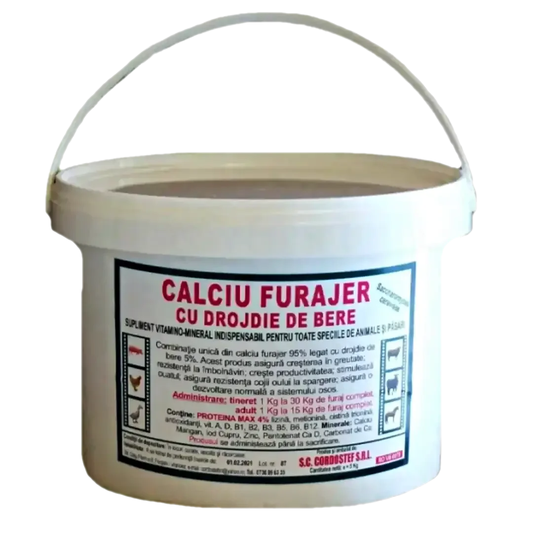 CORDOSTEF - Calciu cu drojdie la galeata, 5kg