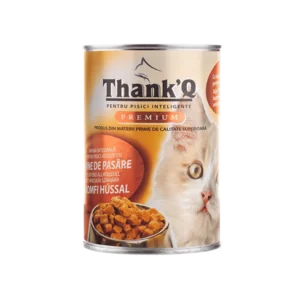 thank q conserve pisici pasare, 415 gr x 24 buc