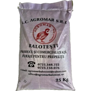agromar furaje / nutret combinat prepelita starter farin, 25kg