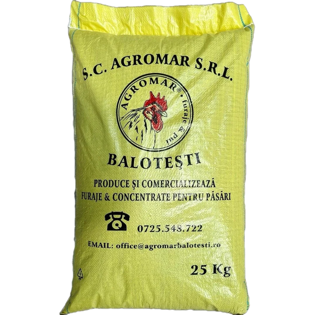 AGROMAR - Furaje / Nutret combinat pui crestere (> 30 zile) cu proteina 18 % granulat semiintensiv, 25kg