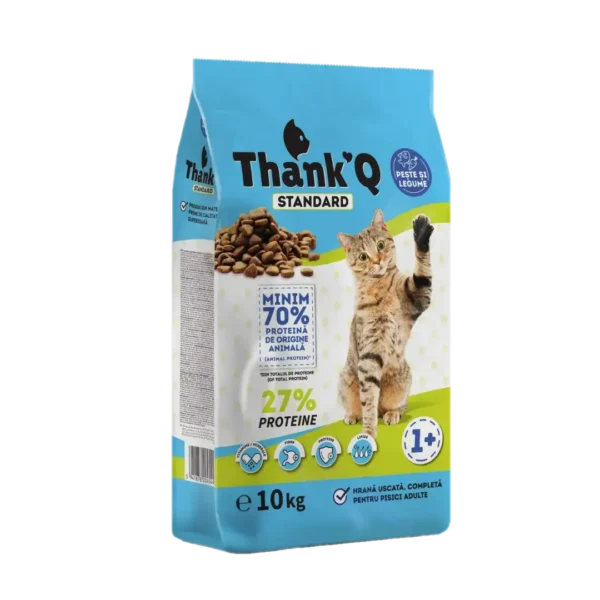 thank q standard hrana pentru pisici adulte cu peste, 10kg