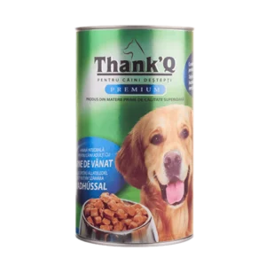 thank q conserve pentru caini vanat, 1240 gr x 12 buc