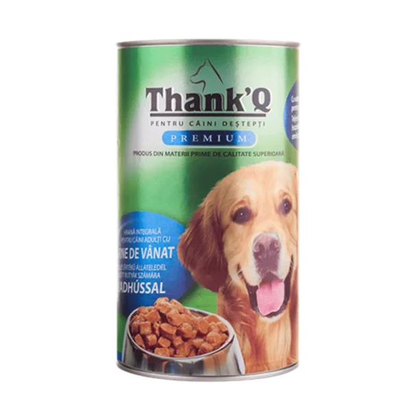 thank q conserve pentru caini vanat, 1240 gr x 12 buc