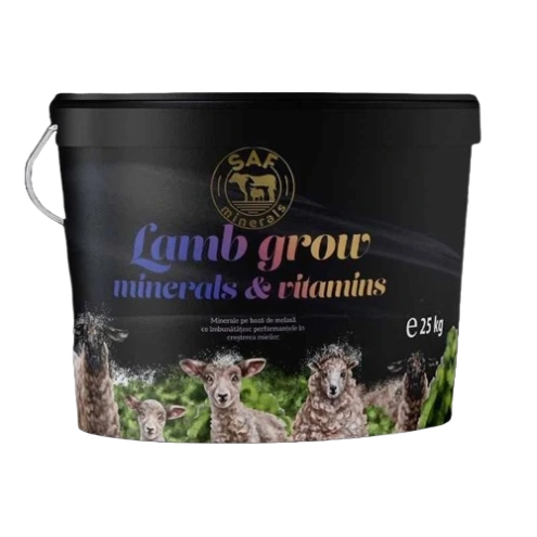 Minerale pe baza de melasa, Lamb Grow, Crestere Miei, Galeata 25kg - PALET tona