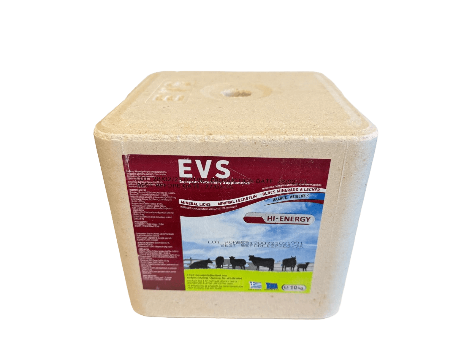 energy block 10 kg (contine melasa pentru energie)