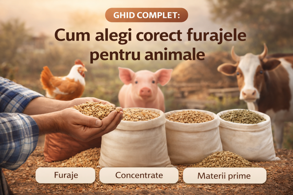 Cum alegi corect furajele pentru animale, ghid complet