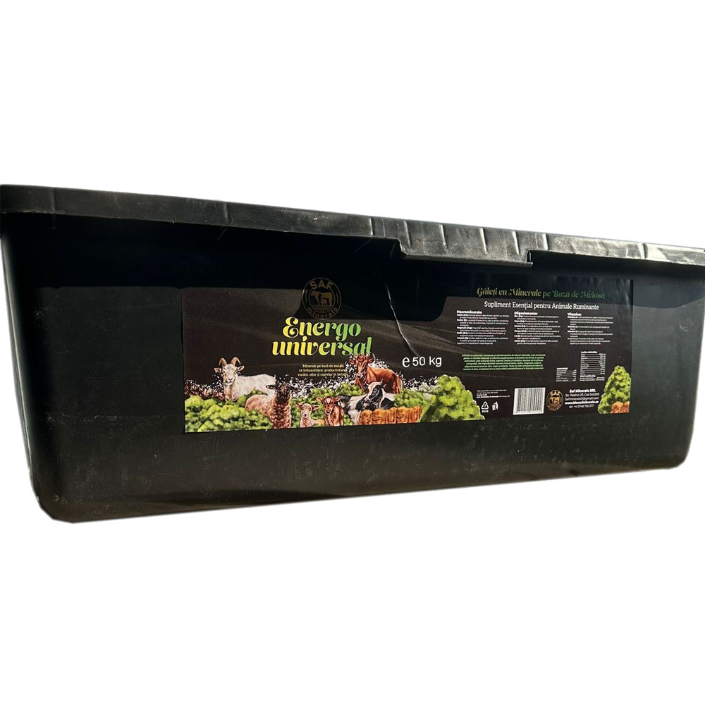 Găleți de lins cu minerale în bază de melasă, Energie si Echilibru, 50 kg