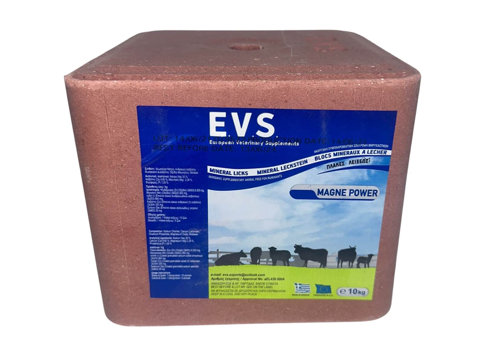 Magne Power – Bloc mineral cu magneziu pentru rumegătoare, 10 kg