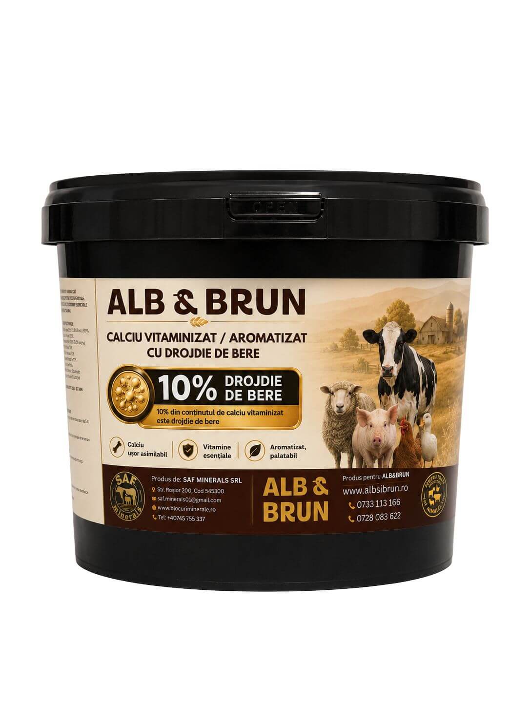 Calciu vitaminizat / aromatizat cu drojdie de bere, 5kg