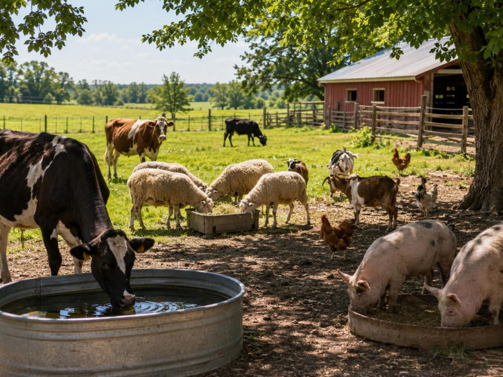 Hrănirea animalelor vara