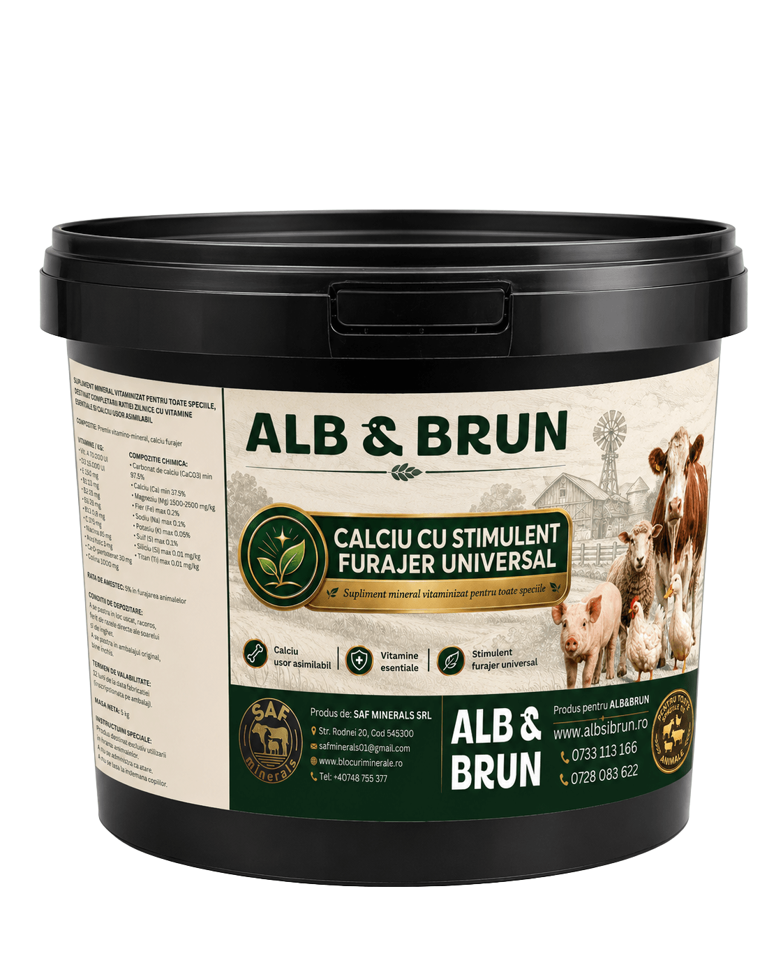 Calciu cu stimulent furajer universal, 5kg