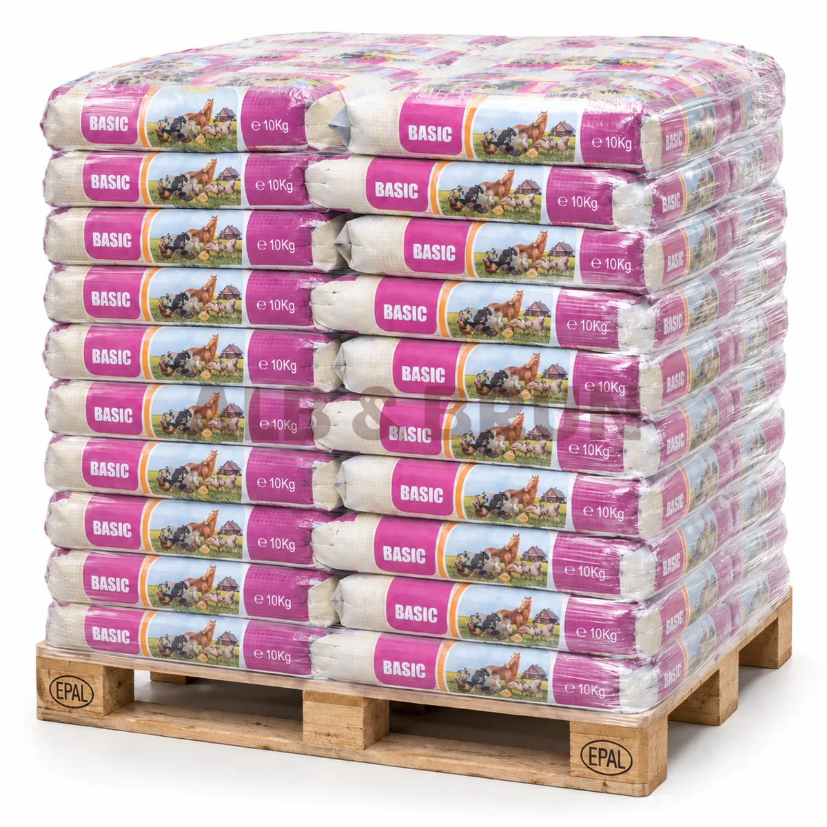 AGROMAR - Furaje / Nutret combinat multispecii granulat (BASIC), 10kg, Palet Tona