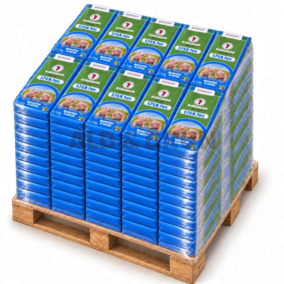 AGROMAR - Concentrate / C.P.V.M. Porc Gras si Scroafe P5 30 % farin, 5kg, Palet Tona