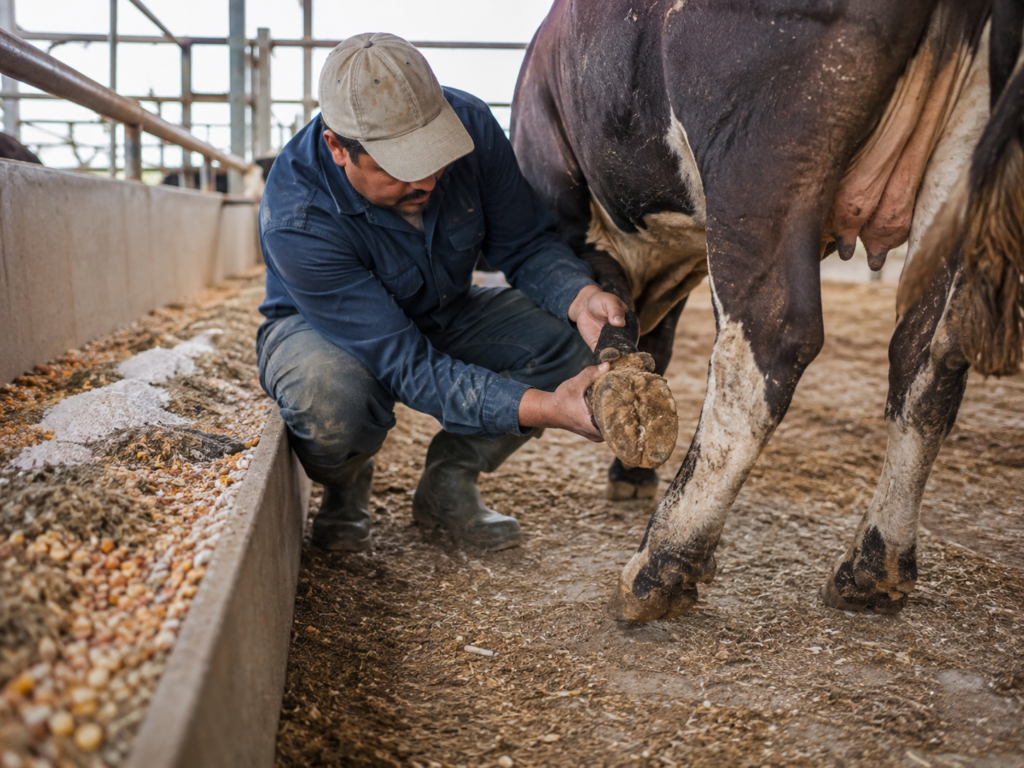 Copitele bovinelor cresc greu sau se deteriorează ce verifici în rație