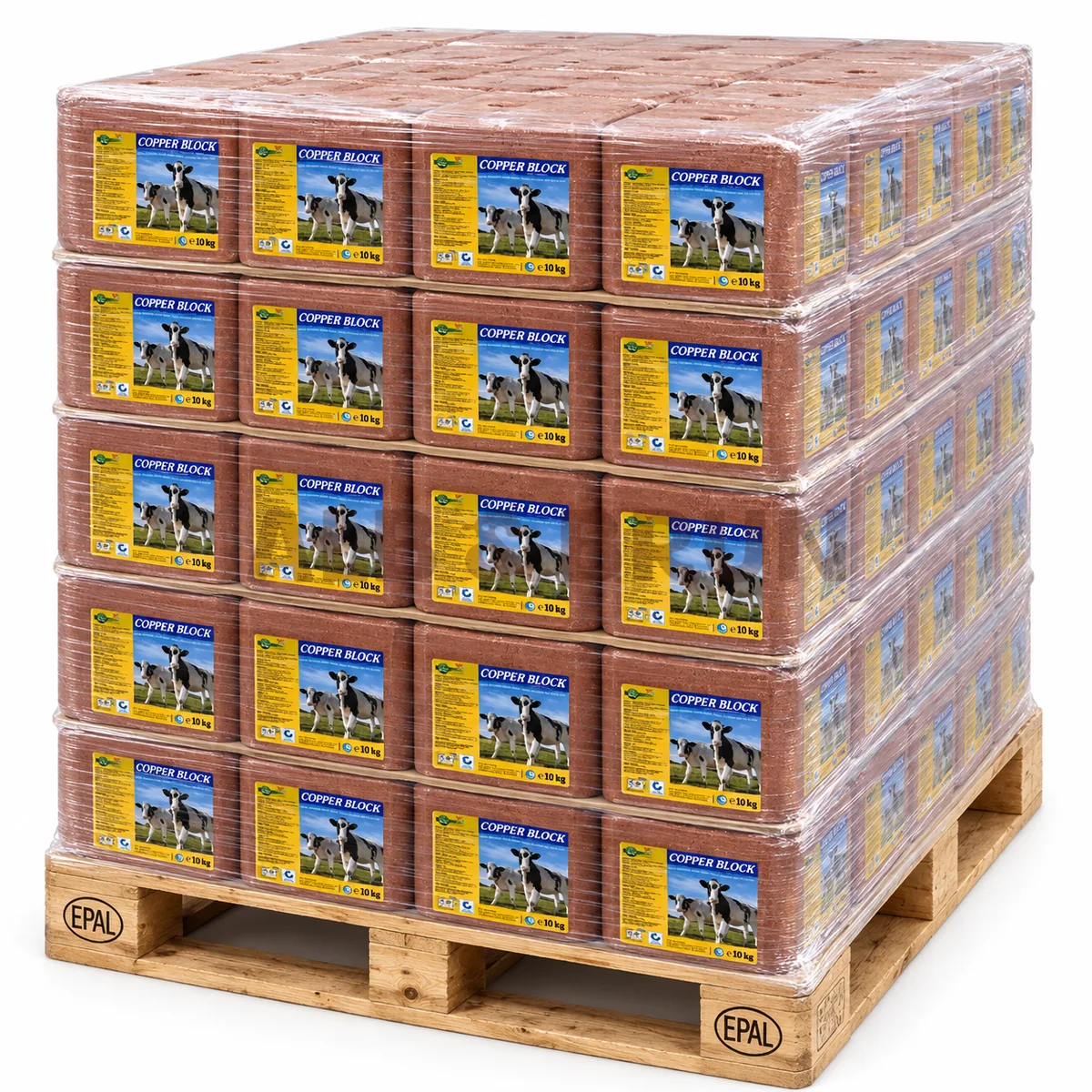 Copper Block, bloc mineral cu cupru pentru bovine, 10kg, Palet Tona