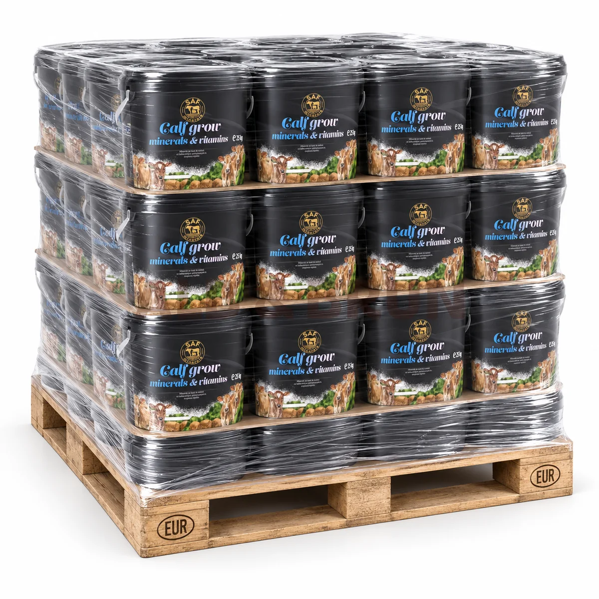 Galeata de lins cu minerale in baza de melasa (Crestere Vitei), 25kg, Palet Tona