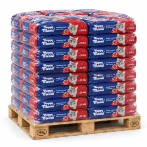 Happy Meow - Hrana uscata pentru pisici cu vita si legume, 10kg, Palet 680 kg