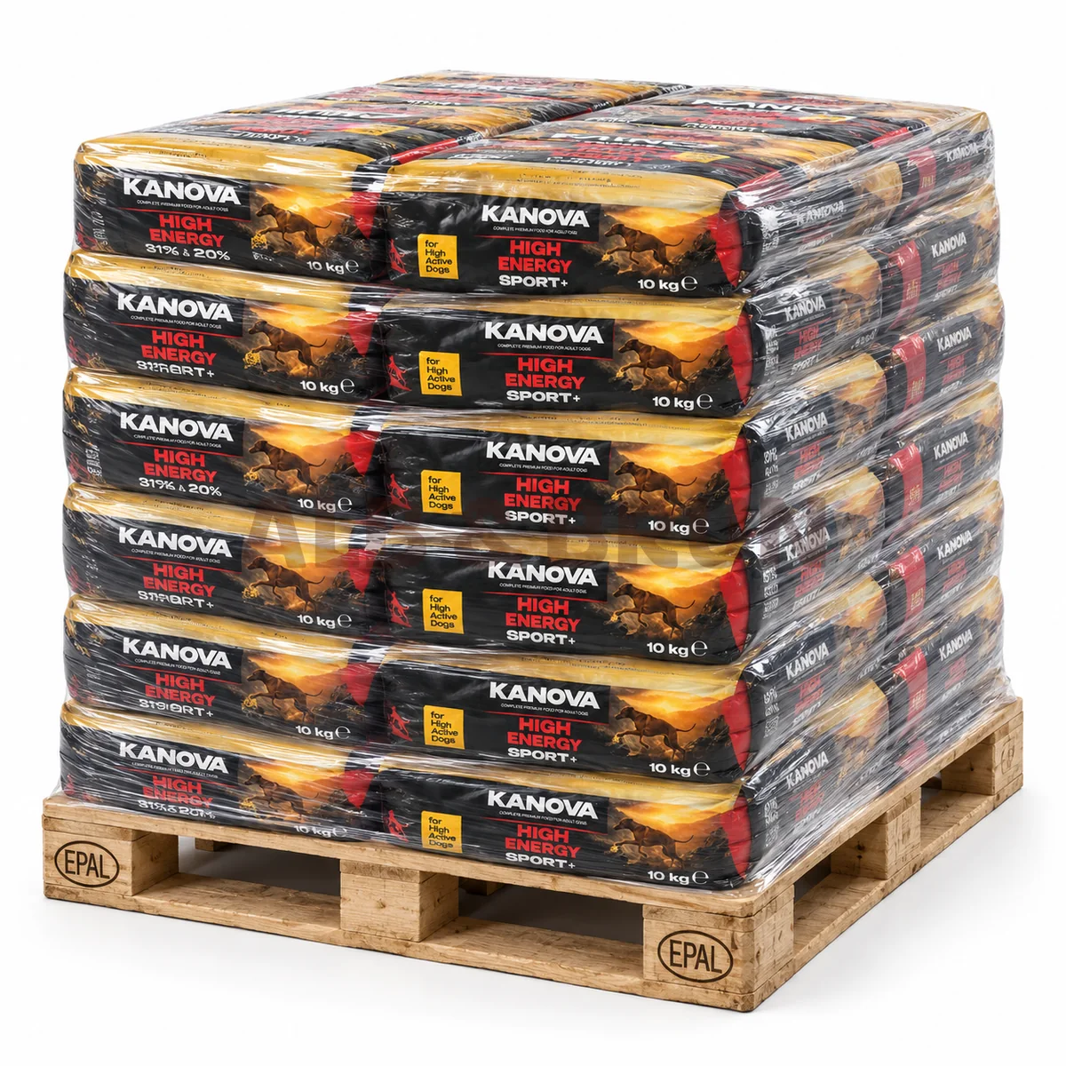 KANOVA High Energy Sport - Hrană uscată pentru câini adulți activi, 10kg, Palet 680 kg