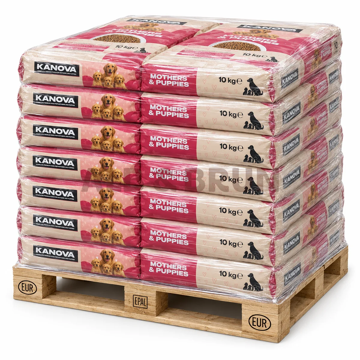 KANOVA Starter Mothers & Puppies – Hrană uscată pentru cățele mame și pui, 10kg, Palet 680 kg