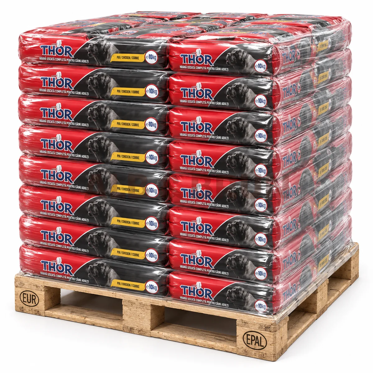 Thor - Hrana uscata pentru caini cu aroma de pui, 10kg, Palet 680 kg