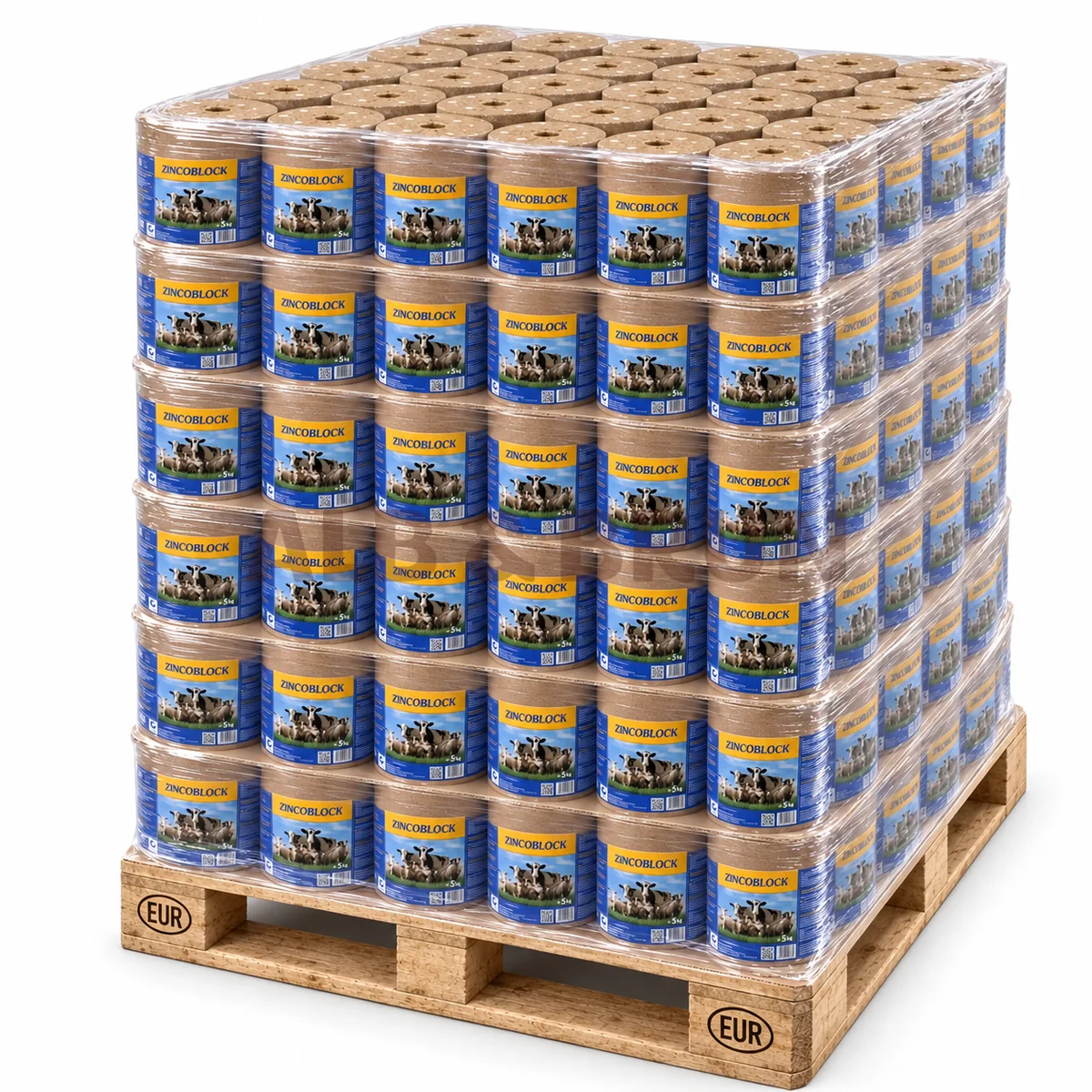 Zinc Block, bloc mineral cu zinc pentru rumegătoare, 5kg, Palet Tona