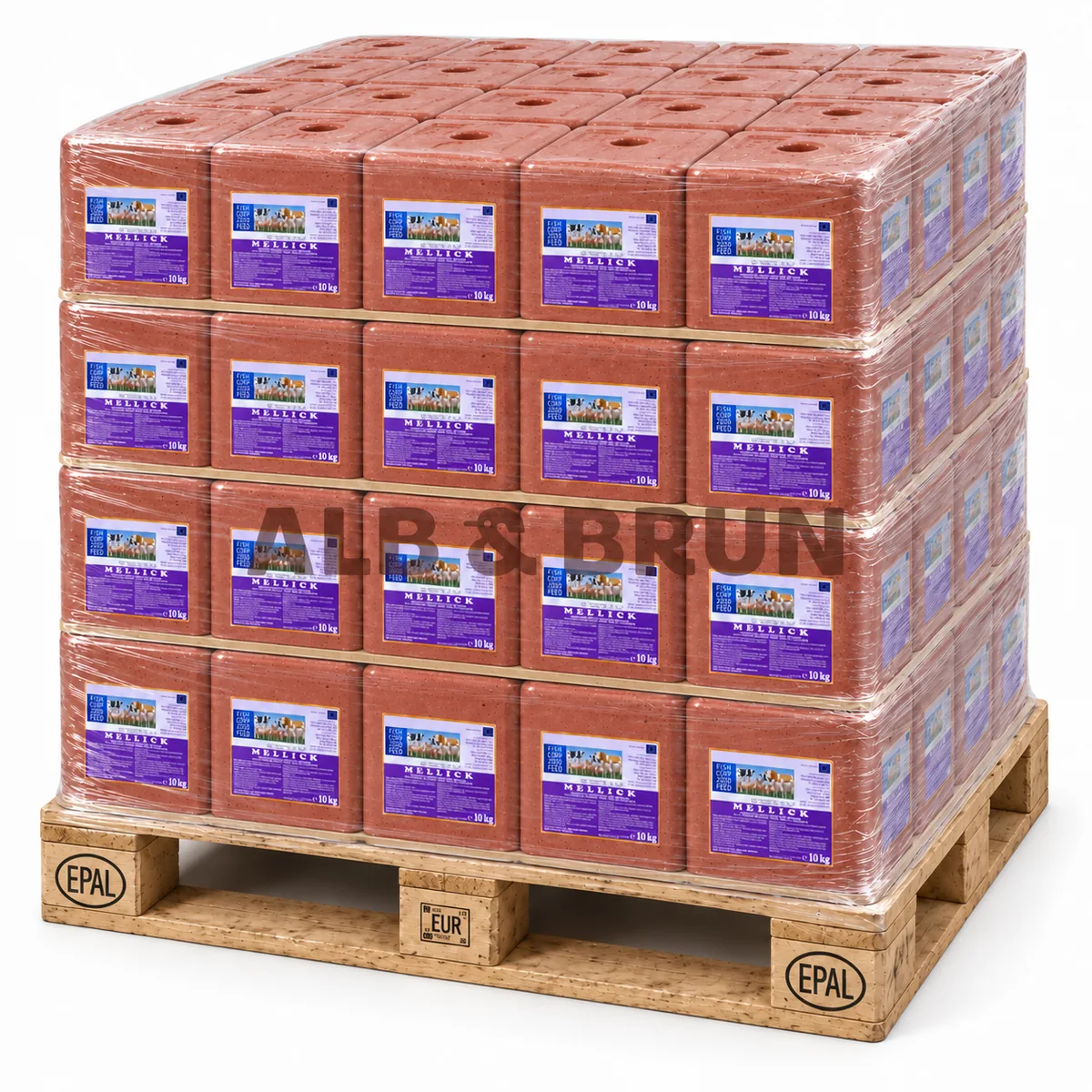 Bloc mineral MELLICK – Cu melasă pentru rumegătoare, 10kg, Palet Tona