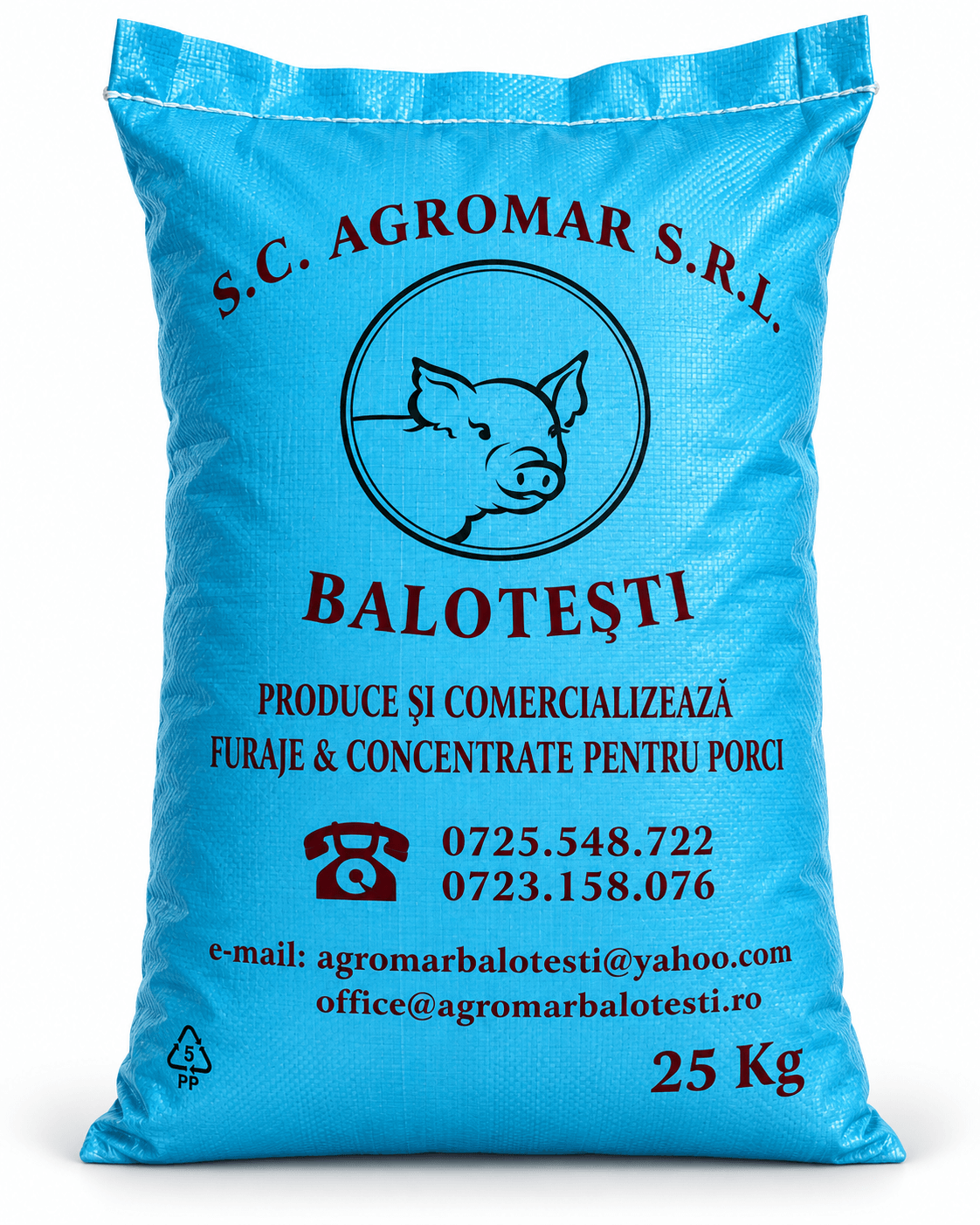 AGROMAR - Furaj Porc Creștere - Finisare, 25 kg